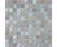 Мозаика стеклянная Caramelle Silk Way Grey Velvet 23х23 (298х298х4 мм)
